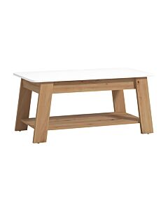 ΤΡΑΠΕΖΑΚΙ ΣΑΛΟΝΙΟΥ PIAVE ARTISAN OAK-ΛΕΥΚΟ HIGH GLOSS 101x55x47cm