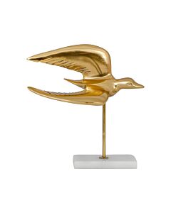 ΕΠΙΤΡΑΠΕΖΙΑ ΔΙΑΚΟΣΜΗΤΙΚΗ ΦΙΓΟΥΡΑ BIRD ΑΝΤΙΚΕ ΧΡΥΣΟ ΧΡΩΜΑ 19x12x20cm
