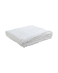 ΚΟΥΒΕΡΤΑ FLEECE ΜΕ ΒΕΛΟΥΔΙΝΗ ΥΦΗ ΣΕ ΑΣΠΡΟ ΧΡΩΜΑ 150x200cm