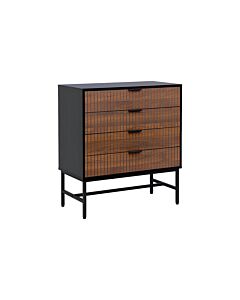 ΣΥΡΤΑΡΙΕΡΑ FL2405 ΜΑΥΡΟ-ΚΑΦΕ ΧΡΩΜΑ 80x40x90cm