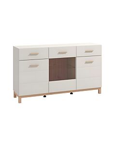 ΚΟΜΟΤΑ-ΜΠΟΥΦΕΣ ESSEX 154 3K2F3V VS1 CASHMERE/ARTISAN OAK 154x42x89cm