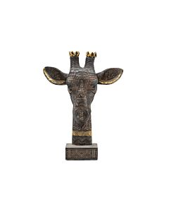 ΕΠΙΤΡΑΠΕΖΙΟ ΔΙΑΚΟΣΜΗΤΙΚΟ ΚΑΜΗΛΟΠΑΡΔΑΛΗ FL2453 ΚΑΦΕ-ΧΡΥΣΟ ΧΡΩΜΑ 28x10x37cm