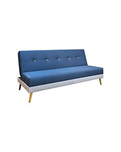 ΚΑΝΑΠΕΣ-ΚΡΕΒΑΤΙ NAPSTER DENIM ΥΦΑΣΜΑ ΜΕ ΓΚΡΙ ΡΙΓΑ 180x80x95cm
