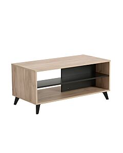 ΤΡΑΠΕΖΙ ΣΑΛΟΝΙΟΥ UMBRIA KS GREY OAK-ΜΑΥΡΟ M B R 101x50x47cm