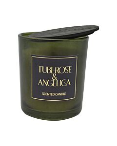 ΑΡΩΜΑΤΙΚΟ ΚΕΡΙ TUBEROSE & ANGELICA ΣΕ ΓΥΑΛΙΝΟ ΔΟΧΕΙΟ ΜΕ ΚΑΠΑΚΙ 7x7x7,8cm