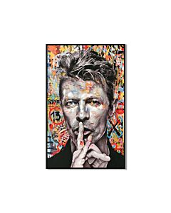 ΠΙΝΑΚΑΣ ΣΕ ΚΑΜΒΑ ΜΕ ΠΛΑΣΤΙΚΟ ΠΛΑΙΣΙΟ DAVID BOWIE 62x4x92cm