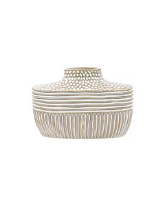 ΚΕΡΑΜΙΚΟ BAZO FL23764 ΜΠΕΖ-ΛΕΥΚΟ ΧΡΩΜΑ 31x11x20cm