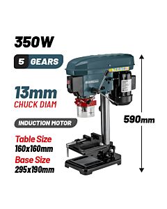 BORMANN BKD1310 ΚΟΛΩΝΑΤΟ ΔΡΑΠΑΝΟ ΠΑΓΚΟΥ , Φ13MM, 350W , H590MM