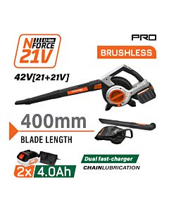 NAKAYAMA PRO EC1715x44 ΦΥΣΗΤΗΡΑΣ ΑΠΟΡΡΟΦΗΤΗΡΑΣ ΜΠΑΤΑΡΙΑΣ 42V, BRUSHLESS,2x4Ah,5 ΤΑΧΥΤΗΤΕΣ,288KM/H
