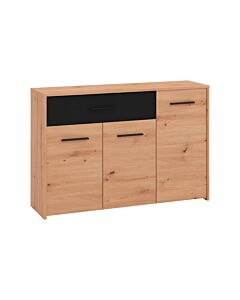 ΚΟΜΟΤΑ VARADERO 3K1F ARTISAN OAK-ΜΑΥΡΟ 119x33x80,5cm