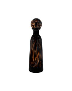 ΓΥΑΛΙΝΟ ΔΙΑΚΟΣΜΗΤΙΚΟ ΜΠΟΥΚΑΛΙ FL1343 AMBER ANIMAL PRINT 13x34cm