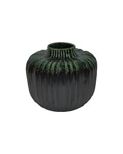 ΚΕΡΑΜΙΚΟ ΒΑΖΟ 606942 ΓΚΡΙ ΠΡΑΣΙΝΟ ΧΡΩΜΑ 17x14cm