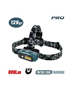 BORMANN PRO BPR6065 ΦΑΚΟΣ ΚΕΦΑΛΗΣ ΕΠΑΝΑΦΟΡΤΙΖΟΜΕΝΟΣ ΔΙΠΛΗΣ ΛΕΙΤΟΥΡΓΙΑΣ, 800lm