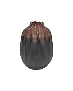 ΚΕΡΑΜΙΚΟ ΒΑΖΟ 606664 ΓΚΡΙ ΚΑΦΕ ΧΡΩΜΑ 18x38cm