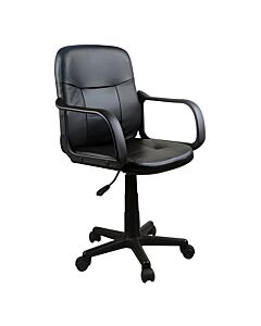 ΚΑΡΕΚΛΑ ΓΡΑΦΕΙΟΥ ΜΕ ΜΠΡΑΤΣΑ 6808L ΔΕΡΜΑΤΙΝΗ /96cm 55x51x84cm