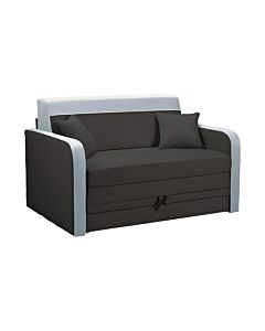 ΔΙΘΕΣΙΟΣ ΚΑΝΑΠΕΣ ΚΡΕΒΑΤΙ SHADOW 120 ΓΚΡΙ ΜΕ ΑΝΟΙΧΤΟ ΓΚΡΙ 137x97x85cm