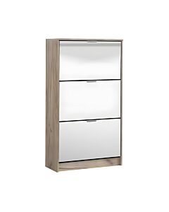 ΠΑΠΟΥΤΣΟΘΗΚΗ HUGO 23 GREY OAK ΜΕ ΚΑΘΡΕΦΤΗ 67x28x119cm