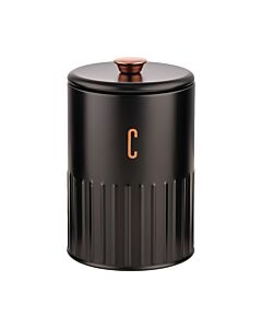 ΒΑΖΟ ΜΕΤΑΛΛΙΚΟ ΜΑΥΡΟ COFFEE ΜΕ ROSE GOLD ΛΕΠΤΟΜΕΡΕΙΕΣ 11x11x17,2cm