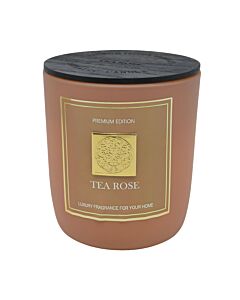 ΑΡΩΜΑΤΙΚΟ ΚΕΡΙ TEA ROSE ΣΕ ΓΥΑΛΙΝΟ ΔΟΧΕΙΟ ΜΕ ΚΑΠΑΚΙ 8x8x9cm