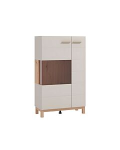 ΒΙΤΡΙΝΑ ESSEX 2K VS1 127 CASHMERE/ARTISAN OAK 77x35x128cm