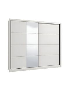 ΝΤΟΥΛΑΠΑ ΜΕ ΚΑΘΡΕΦΤΗ ALBI 245 ΛΕΥΚΟ ΧΡΩΜΑ 245x60x216cm