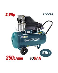 BORMANN PRO BAT5030 ΑΕΡΟΣΥΜΠΙΕΣΤΗΣ ΜΟΝΟΜΠΛΟΚ, 2.5HP,50L,250L/MIN