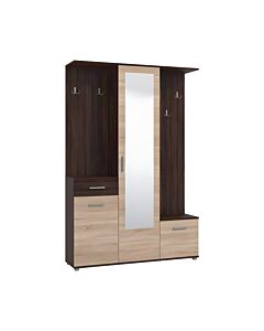 ΣΤΑΝΤ ΧΩΛ ΚΑΙ ΠΑΠΟΥΤΣΟΘΗΚΗ MARTIN DARK SONOMA/SONOMA FXTR 133,5x33x197,5cm