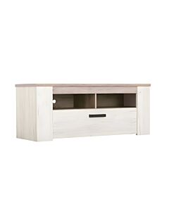 ΕΠΙΠΛΟ TV KENT 120 GREY OAK-WHITE OAK 122x43x49cm