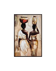 ΠΙΝΑΚΑΣ ΣΕ ΚΑΜΒΑ FL38687 ΚΑΦΕ-ΜΠΕΖ ΧΡΩΜΑ 60x4x90cm