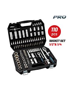 ΣΕΤ 110τμχ BORMANN PRO BHT5180 ΚΑΡΥΔΑΚΙΑ 1/2''& 1/4''
