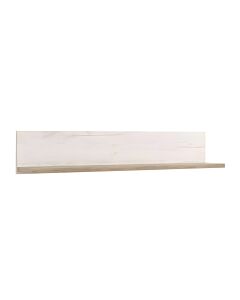 ΡΑΦΙ ΤΟΙΧΟΥ KENT ZP GREY OAK-WHITE OAK KNT 120x19x22cm