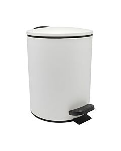 ΚΑΛΑΘΙ ΜΠΑΝΙΟΥ INOX ΑΣΠΡΟ ΜΑΤ SOFT CLOSE 5lt