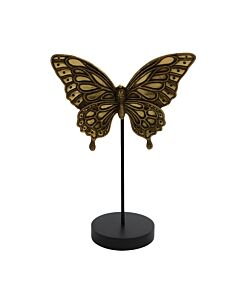 ΔΙΑΚΟΣΜΗΤΙΚΗ ΠΕΤΑΛΟΥΔΑ ΣΕ STAND FL-23933 ΧΡΥΣΟ ΧΡΩΜΑ 15x8x22cm
