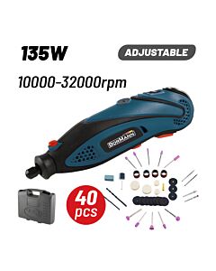 BORMANN BMG1360 ΠΟΛΥΕΡΓΑΛΕΙΟ 135W ΜΕ 40 ΕΞΑΡΤΗΜΑΤΑ