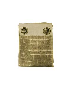 ΚΟΥΡΤΙΝΑ BURLAP ΜΠΕΖ ΚΑΡΟ 140x240cm