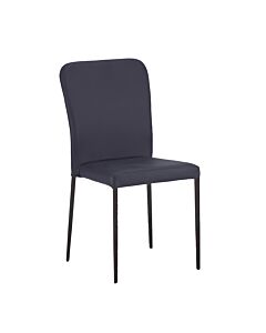 ΚΑΡΕΚΛΑ A308 ΓΚΡΙ ΔΕΡΜΑΤΙΝΗ WALLNUT ΠΟΔΙΑ 52x44x89cm