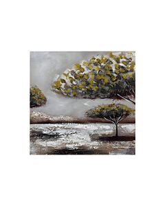 ΠΙΝΑΚΑΣ TREE 3210 ΣΕ ΚΑΜΒΑ ΜΕ ΞΥΛΙΝΟ ΠΛΑΙΣΙΟ 60x2.3x60cm