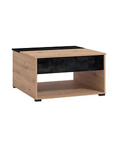 ΤΡΑΠΕΖΑΚΙ ΣΑΛΟΝΙΟΥ TARANTO ARTISAN-CARBON 80x80x45cm