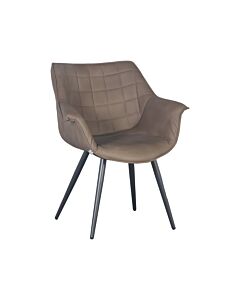 ΠΟΛΥΘΡΟΝΑ C-910Β ΚΑΦΕ ΥΦΑΣΜΑ 62x65x82cm