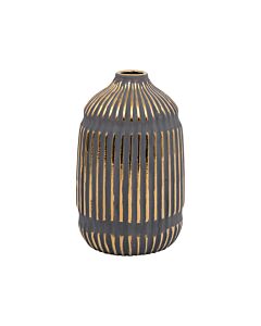 ΚΕΡΑΜΙΚΟ ΒΑΖΟ 20040 ΧΡΥΣΟ ΧΡΩΜΑ 14x14x23cm