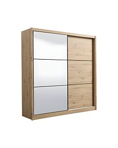 ΝΤΟΥΛΑΠΑ NAVARA ΜΕ ΚΑΘΡΕΦΤΗ 215 OG ARTISAN OAK 213x60x215,5cm