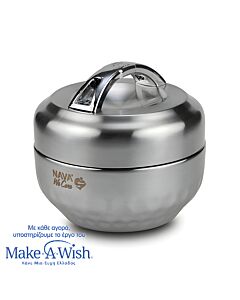 ΔΟΧΕΙΟ ΦΑΓΗΤΟΥ ΑΝΟΞΕΙΔΩΤΟ SS304 ΣΤΡΟΓΓΥΛΟ WE CARE 1000ml