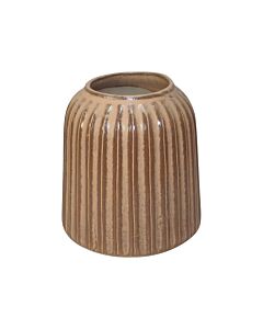 ΚΕΡΑΜΙΚΟ ΒΑΖΟ 606115 ΚΑΦΕ ΧΡΩΜΑ SLS 14x14x14,7cm