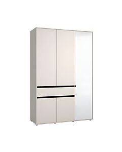 ΝΤΟΥΛΑΠΑ CORBETT 3K1F1O H211 CASHMERE/ΜΑΥΡΟ ΜΑΤ ΧΡΩΜΑ 138x55x211cm