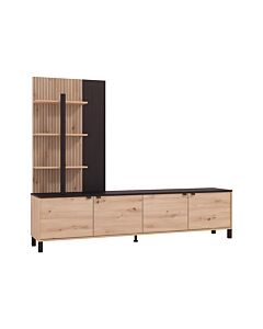 ΚΕΝΤΡΟ ΨΥΧΑΓΩΓΙΑΣ-ΣΥΝΘΕΣΗ MARGATE ARTISAN ΟΑΚ/ΜΑΥΡΟ ΟΑΚ 208x40x167cm