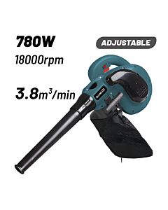 BORMANN PRO BPB6650 ΦΥΣΗΤΗΡΑΣ-ΑΠΟΡΡΟΦΗΤΗΡΑΣ ΧΕΙΡΟΣ ΗΛΕΚΤΡΙΚΟΣ 780W,3,8M³/MIN,0-18000rpm & AΞΕΣΟΥΑΡ