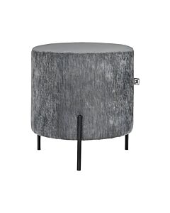 ΣΤΡΟΓΓΥΛΟ ΣΚΑΜΠΟ NEW LUX ΓΚΡΙ ΧΡΩΜΑ 33x33x38cm