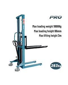 BORMANN PRO BWR5531 ΠΕΡΟΝΟΦΟΡΟ ΧΕΙΡΟΚΙΝΗΤΟ ΑΝΥΨΩΣΗΣ 1TON, ΥΨΟΣ ΑΝΥΨΩΣΗΣ 3.0m