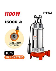 NAKAYAMA PRO SP1115 ΑΝΤΛΙΑ ΛΥΜΑΤΩΝ ΜΕ ΚΟΠΤΗΡΑ 1100W