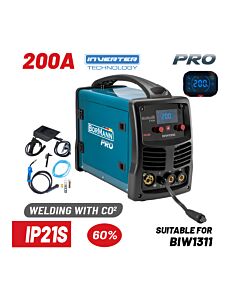 BORMANN PRO BIW1310 ΗΛΕΚΤΡΟΚΟΛΛΗΣΗ MIG/MMA 200A, GAS/ΝΟ GAS,1/3/ (0,6-1mm) 5kg